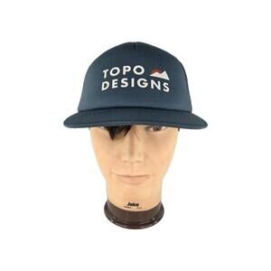 Topo Designs Foam Trucker Hat Blue Cap Hats